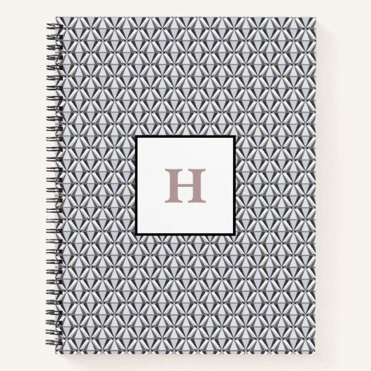 Grijs met Roze Notitieboek (Voorkant)