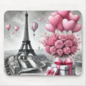 GRIJS MET ROZE PARIJSE VALENTIJNSDAG MUISMAT (Voorkant)