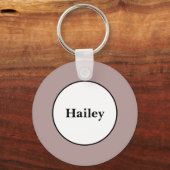 Grijs met Roze Sleutelhanger (Achterkant)