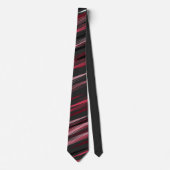 Grijs met roze strepen stropdas (Voorkant)