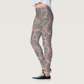  grijs met roze swirls yogabroek, Leggings (Links)