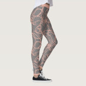  grijs met roze swirls yogabroek, Leggings (Rechts)