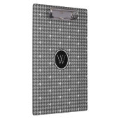 Grijs met Silver Accent Houndstooth Clipboard Klembord (Rechts)