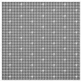 Grijs met Silver Accent Houndstooth Fabric Stof (Swatch)