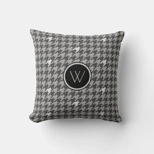 Grijs met Silver Accent Houndstooth Pillow Kussen