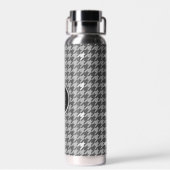 Grijs met Silver Accent Houndstooth Waterfles (Achterkant)