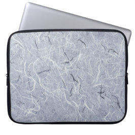 Grijs met wit en zwart patroon laptop sleeve