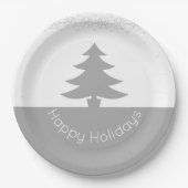 Grijs met wit papieren bordje (Voorkant)