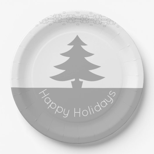 Grijs met wit papieren bordje (Voorkant)