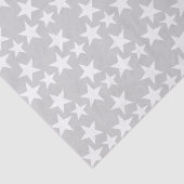 Grijs met witte sterren tissuepapier (Detail)