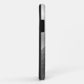 Grijs Metallic Look Geometrisch Metalen Mash Patro Case-Mate iPhone Case (Achterkant/rechts)