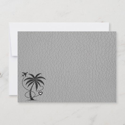 Grijs Mexicaans paspoort Bedankkaart (Achterkant)