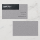 Grijs minimalistisch laagje modern visitekaartje (Voorkant / Achterkant)