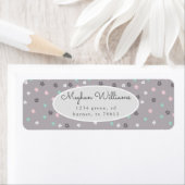grijs minimalistisch lentesflair retouradres etiket (Insitu)