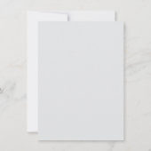 Grijs minimalistisch monogram huwelijksprogramma (Achterkant)