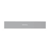 Grijs minimalistische aangepaste naam uitnodigingen wikkel (Vlak)