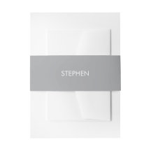 Grijs minimalistische aangepaste naam 