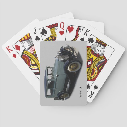 Grijs model A speelkaarten (Achterkant)
