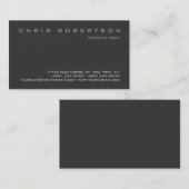 Grijs modern aantrekkelijk consultant Visitekaartj Visitekaartje (Voorkant / Achterkant)