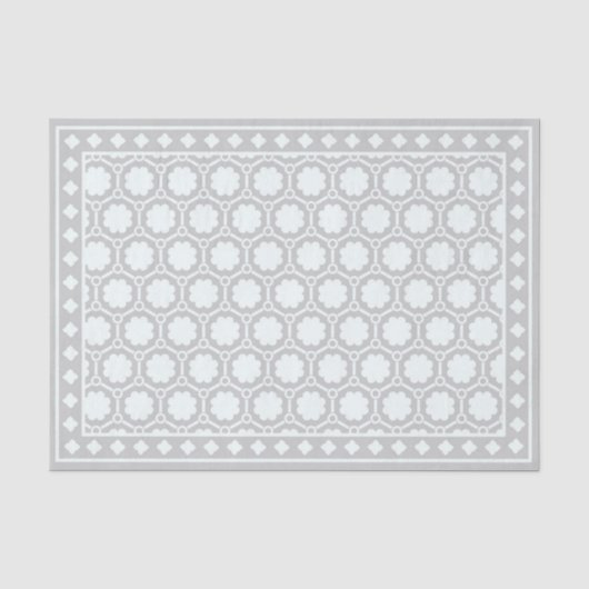 Grijs Modern Been Inleg Decoupage Papier (Voorkant)