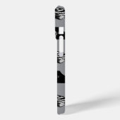 Grijs Modern Boekachtig Bibliofiel Boek Patroon Case-Mate iPhone Case (Achterkant / Links)