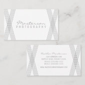 Grijs Modern Deco-Visitekaartje Visitekaartje (Voorkant / Achterkant)