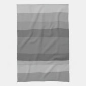 Grijs, modern, eenvoudig Stripspatroon Theedoek (Verticaal)