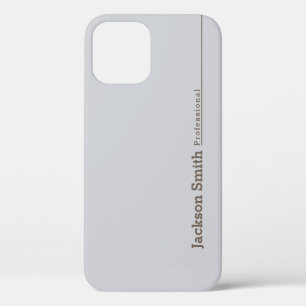 Grijs modern, gepersonaliseerd naamwoord Hoesje