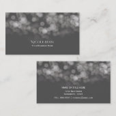 Grijs Modern Minimaal Licht Chique Elegante Glamou Visitekaartje (Voorkant / Achterkant)