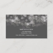 Grijs Modern Minimaal Licht Chique Elegante Glamou Visitekaartje (Achterkant)