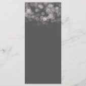 Grijs modern minimaal licht elegant glamour feestm menu (Achterkant)