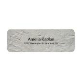 Grijs Modern Plain Minimalist Professional Etiket (Voorkant)