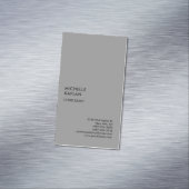 Grijs Modern Professional Exclusief Magnetisch Visitekaartje (Voorbeeld)