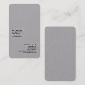 Grijs Modern Professional Exclusief Visitekaartje (Voorkant / Achterkant)