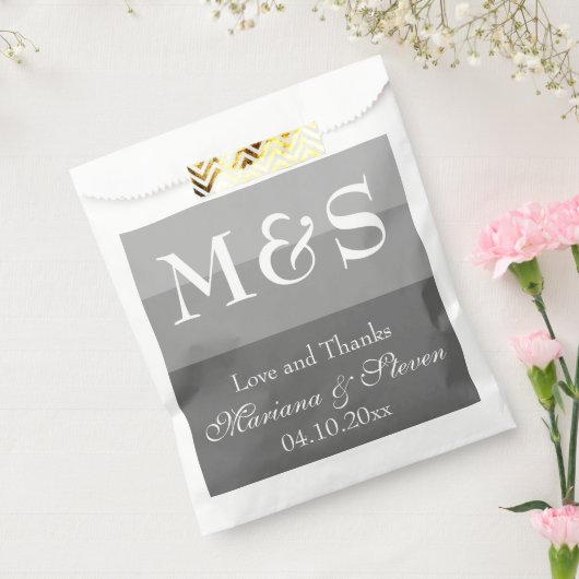 Grijs Modern Script Bedankzakje (Gezegeld)