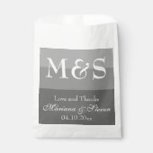 Grijs Modern Script Bedankzakje (Voorkant)