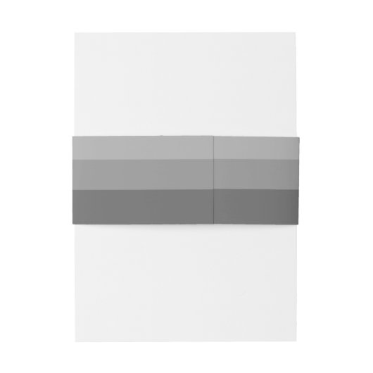 Grijs Modern Script Bruiloft Uitnodigingen Wikkel (Achterkant Voorbeeld)