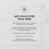Grijs modern zakelijk aangepast flyerontwerp flyer (Achterkant)