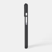 Grijs Modern Zakelijk Logo & QR Code Promotioneel iPhone 16 Hoesje (Linkerkant)