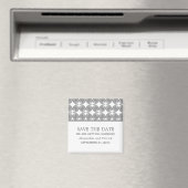 Grijs Moderne Deco sparen de Magnet van de Datum (Insitu (Vaatwasser))