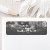 Grijs Moderne Minimale Lichten Uitnodiging van gra Etiket (Insitu)