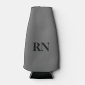 Grijs Monochromatisch Geregistreerd Verpleegkundig Flesjeskoeler (Voorkant)
