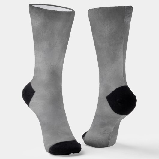 Grijs monochroom Storm Cloud Sokken (Gebogen)