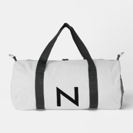 Grijs Monogrammed Moderne Minimalistische Chique T Bedrukte Rugzak