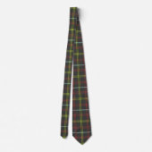 Grijs, Mossgroen, Roestrood, Aqua Tartan Plaid Stropdas (Achterkant)