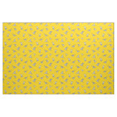 Grijs Mosterd Goud Kolibrie Patroon Stof (Fat Quarter)