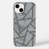 grijs mozaïekpatroon Case-Mate iPhone case (Achterkant)
