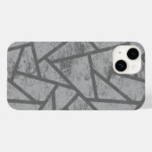 grijs mozaïekpatroon Case-Mate iPhone case (Achterkant (horizontaal))