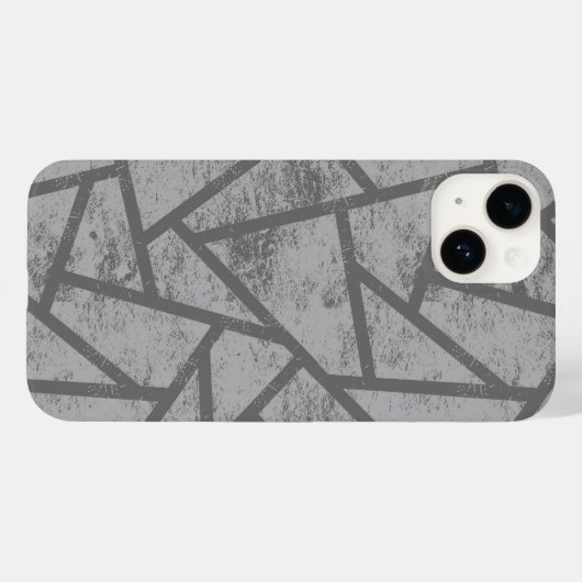 grijs mozaïekpatroon Case-Mate iPhone case (Achterkant (horizontaal))