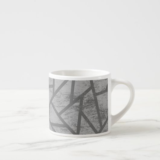 grijs mozaïekpatroon espresso kop (Rechts)
